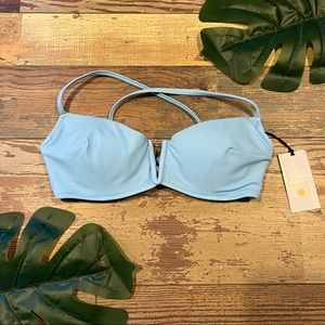 Light Blue V-Wire Bikini Top | Shade & Shore